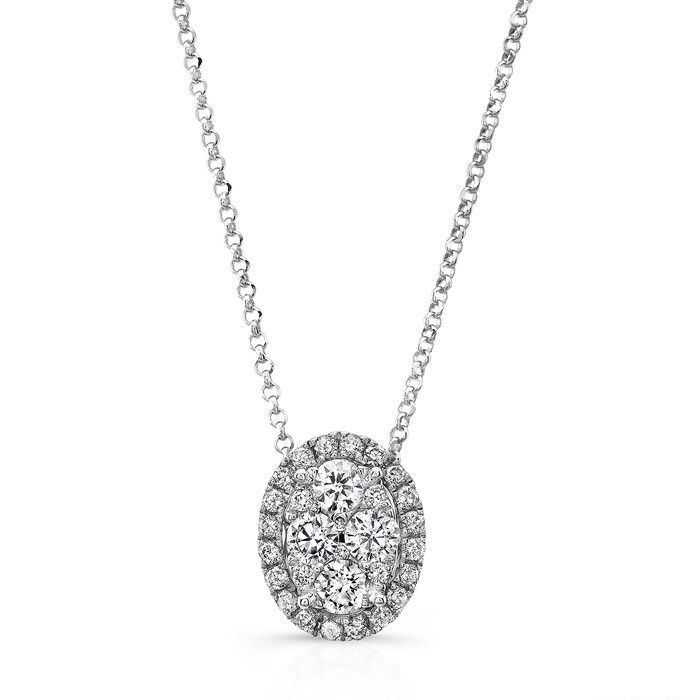 Uneek 18k White Gold 0.60cttw Diamond Pendant