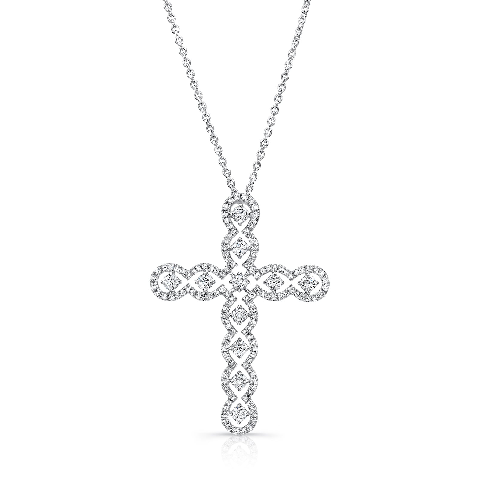 diamonluxe cross necklace