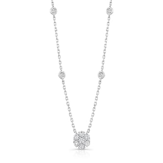 Uneek 14K White Gold 0.67cttw Diamond Necklace