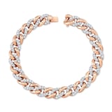 Uneek 18k Rose Gold 3.22cttw Diamond Chain Bracelet 7.25"