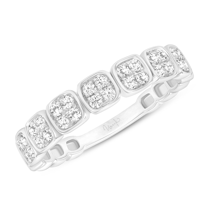 Uneek 18k White Gold 0.28cttw Diamond Fashion Ring Size 6.5