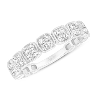 Uneek 18k White Gold 0.28cttw Diamond Fashion Ring Size 6.5 Uneek 18k White Gold 0.28cttw Diamond Fashion Ring Size 6.5