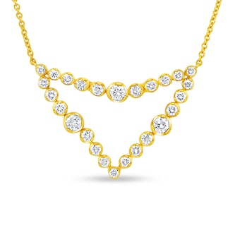 Uneek 18k Yellow Gold 0.89cttw Diamond Fashion Pendant Uneek 18k Yellow Gold 0.89cttw Diamond Fashion Pendant
