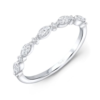 Uneek 18k White Gold 0.35cttw Mixed Cut Diamond Band Size 6.5 Uneek 18k White Gold 0.35cttw Mixed Cut Diamond Band Size 6.5