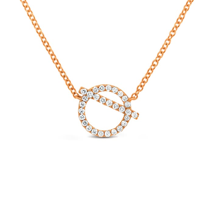 Uneek 18k Rose Gold 0.35cttw Diamond Necklace