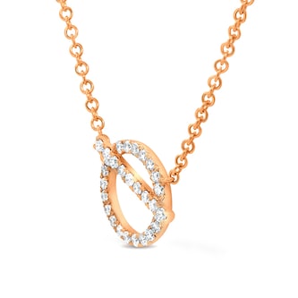 Uneek 18k Rose Gold 0.35cttw Diamond Necklace Uneek 18k Rose Gold 0.35cttw Diamond Necklace