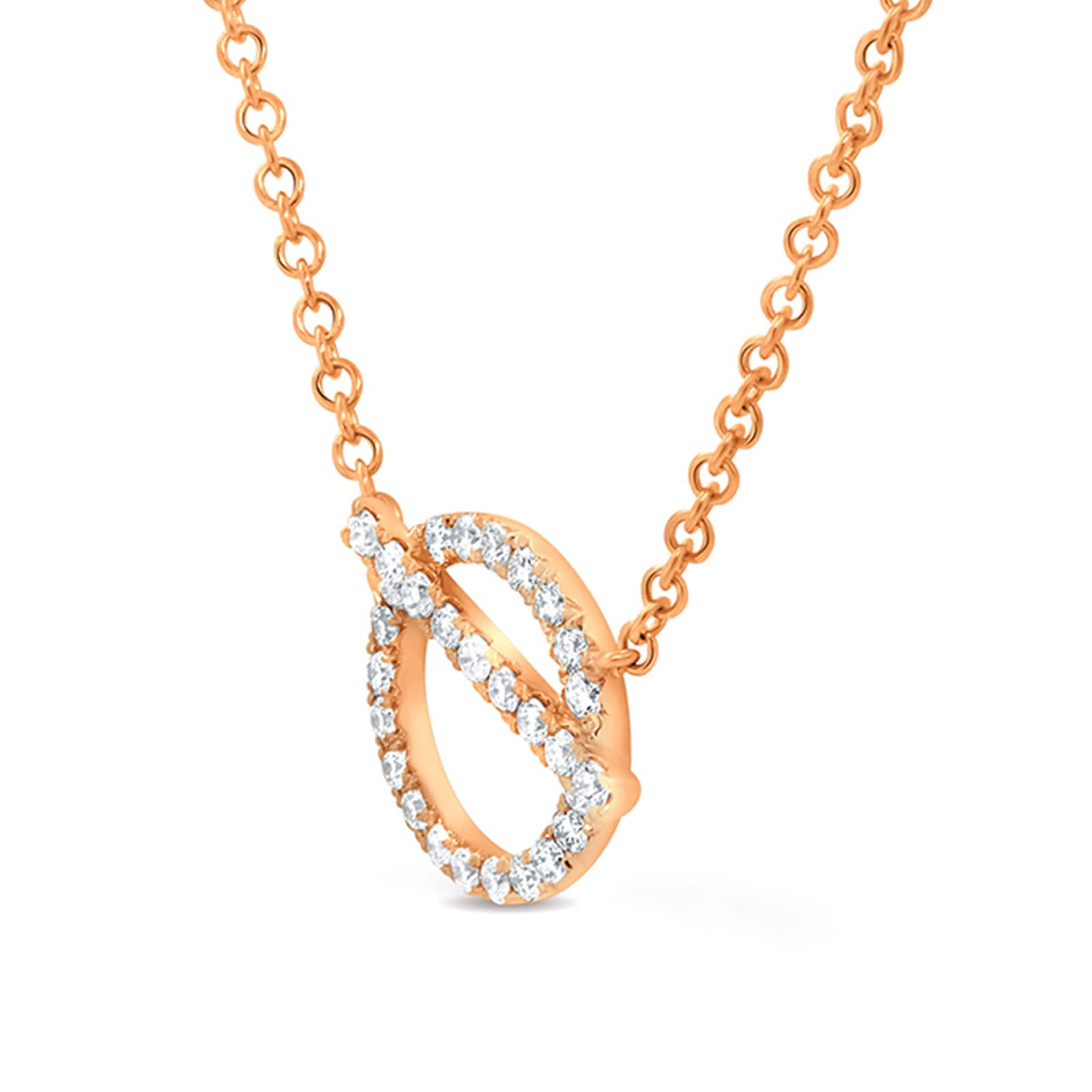 Uneek 18k Rose Gold 0.35cttw Diamond Necklace