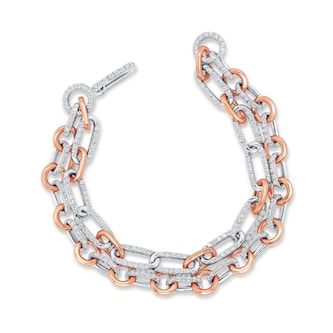 Mayors 18K Yellow & White Gold 4.75cttw Diamond Bracelet