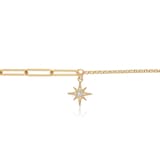 Olivia Burton Yellow Gold Plated Celestial Gold North Star Mismatch Bracelet