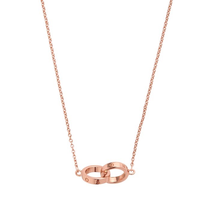 Olivia Burton Rose Gold Coloured Classics Interlink Necklace