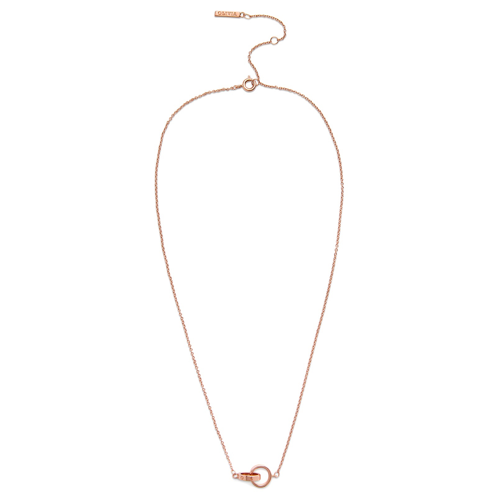Olivia Burton Rose Gold Coloured Classics Interlink Necklace