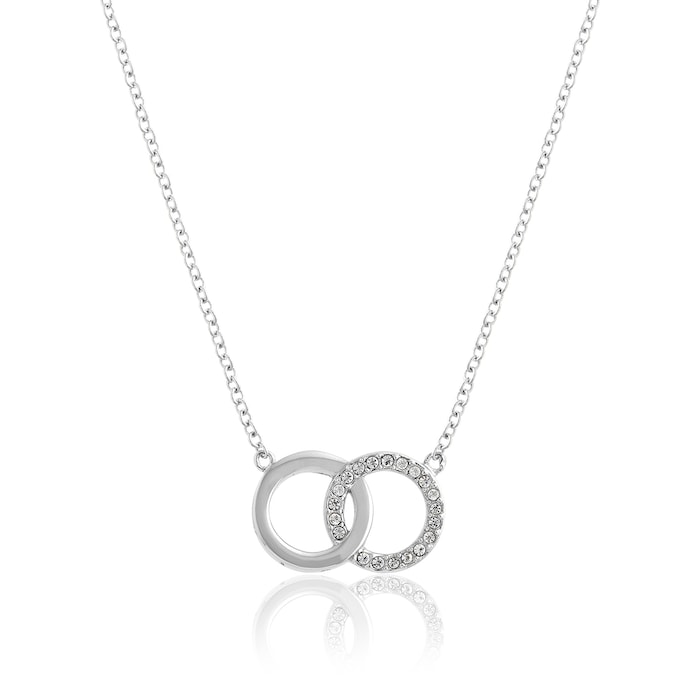 Olivia Burton Silver Coloured Classics Interlink Necklace