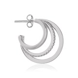 Olivia Burton Silver Coloured Classics Multi Hoop Earrings