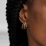 Olivia Burton Yellow Gold Plated Classics Multi Hoop Earrings