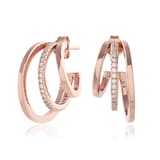 Olivia Burton Rose Gold Plated Classics Multi Hoop Earrings