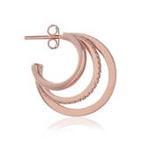 Olivia Burton Rose Gold Plated Classics Multi Hoop Earrings