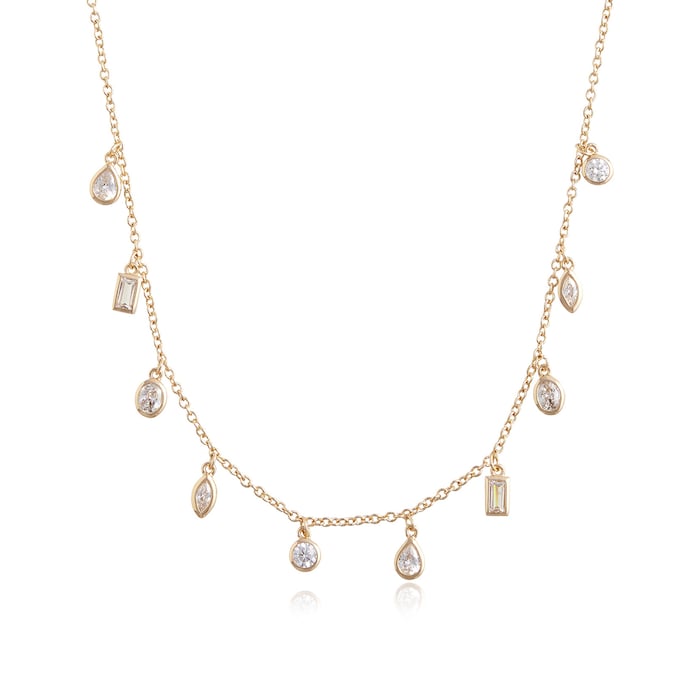 Olivia Burton Yellow Gold Coloured Classics Gold Crystal Charm Necklace