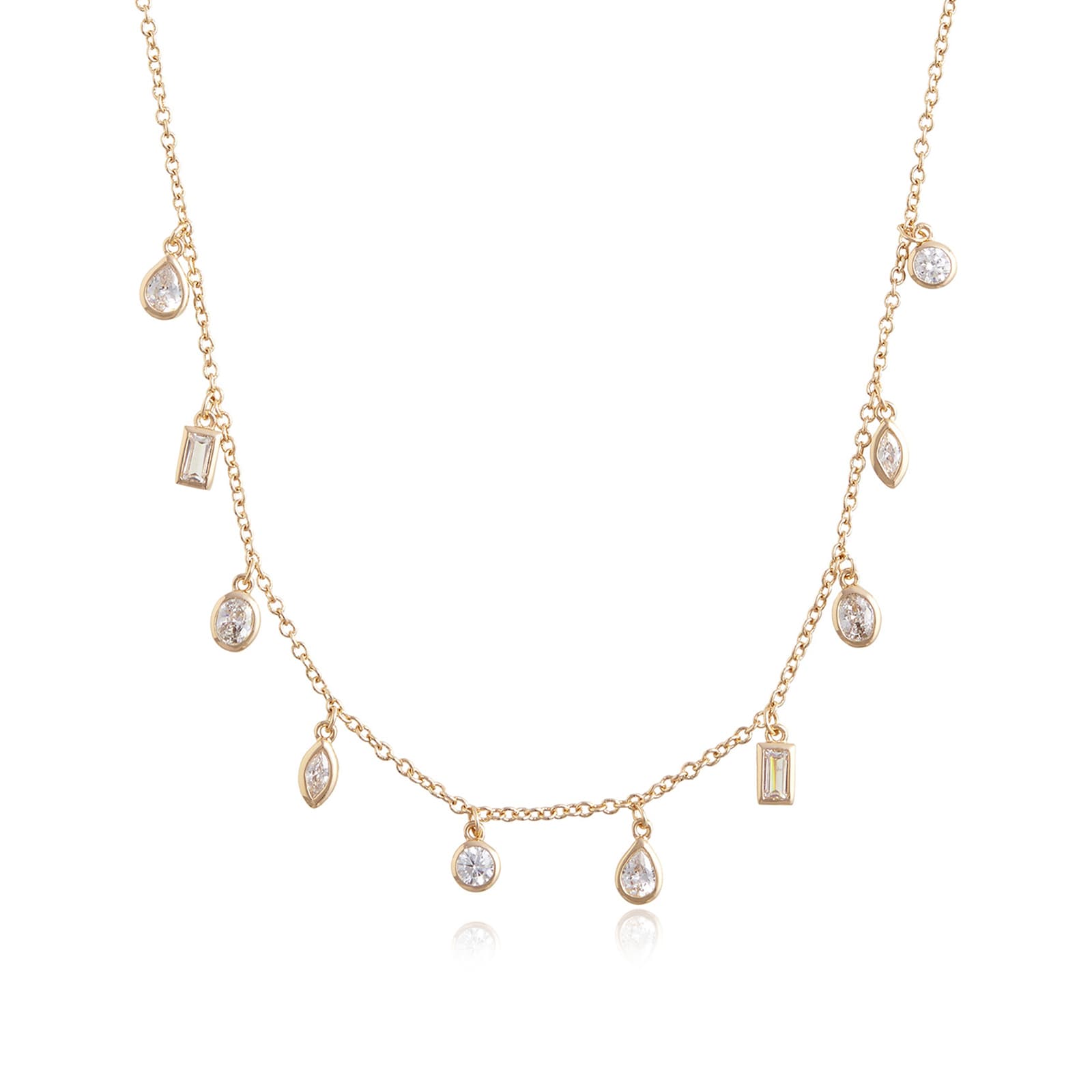 Olivia Burton Yellow Gold Coloured Classics Gold Crystal Charm Necklace