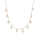 Olivia Burton Yellow Gold Plated Classics Gold Crystal Charm Necklace