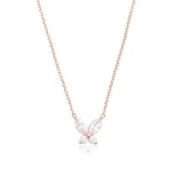 Olivia Burton Rose Gold Plated Sparkle Butterfly Marquise Necklace