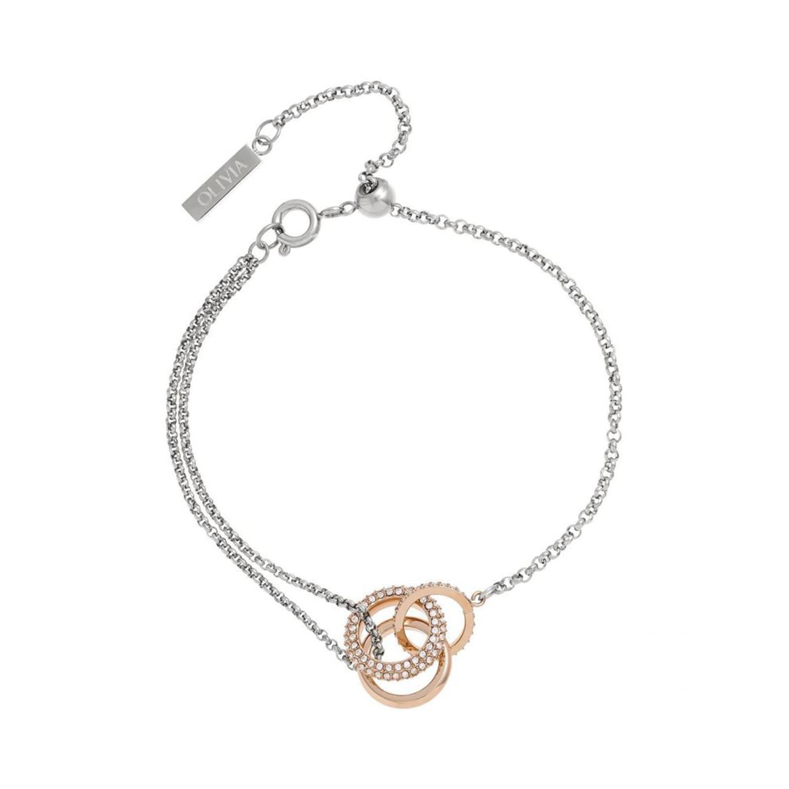 Olivia Burton Stainless Steel Classic Crystal Bracelet 24100006 ...