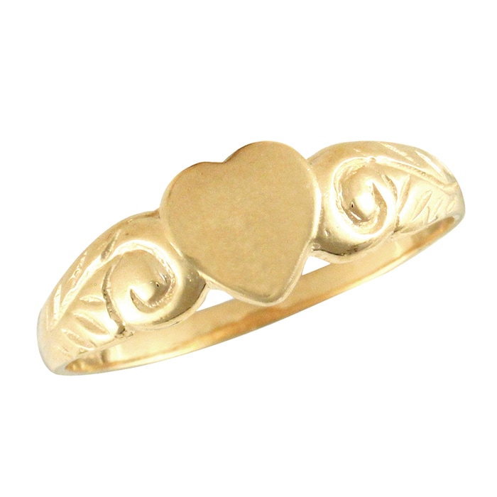 Hallmark 9ct Yellow Gold Heart Ring