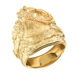 Hallmark 9ct Yellow Gold Saddle Ring