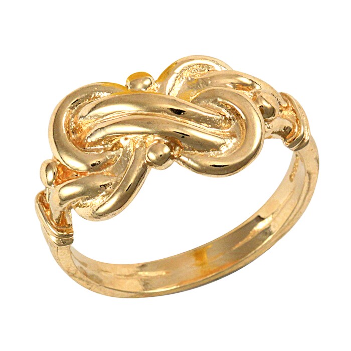 Hallmark 9ct Yellow Gold Double Knot Ring
