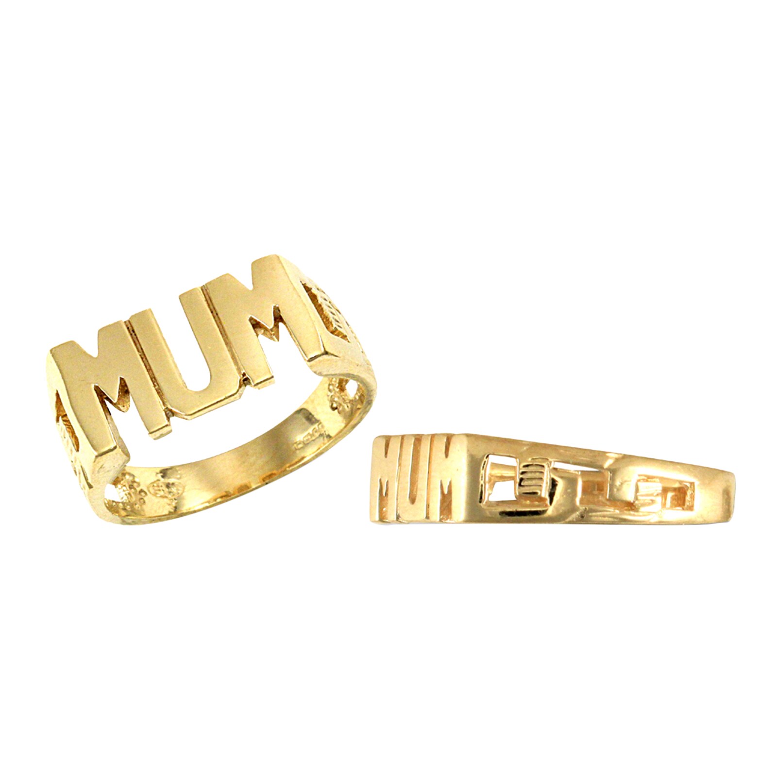 Hallmark 9ct Yellow Gold Mum ID Ring