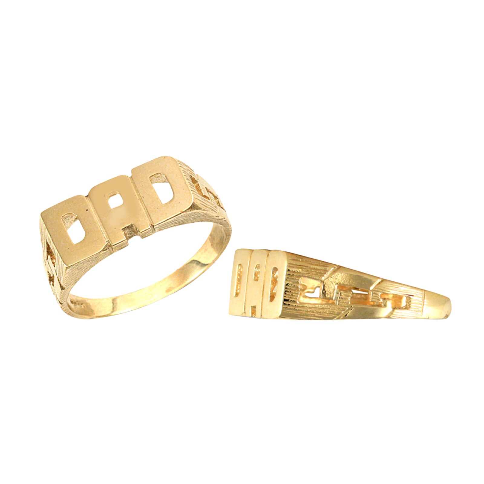 Hallmark 9ct Yellow Gold Dad ID Ring