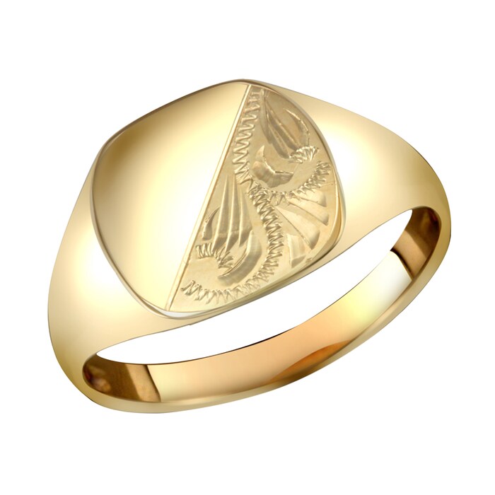 Hallmark 9ct Yellow Gold Signet Ring