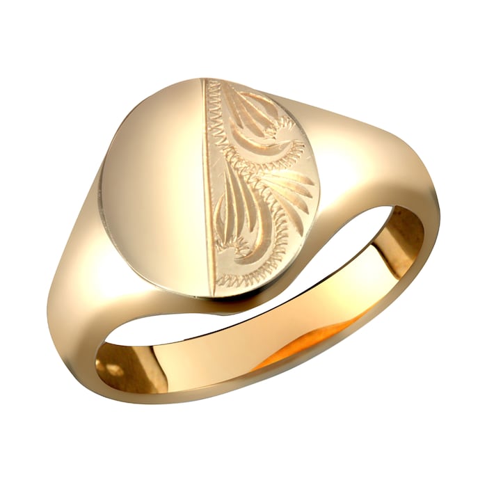 Hallmark 9ct Yellow Gold Signet Ring