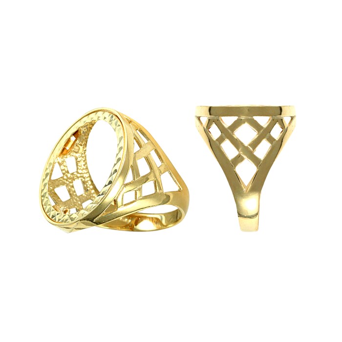 Hallmark 9ct Yellow Gold Full Sovereign Ring