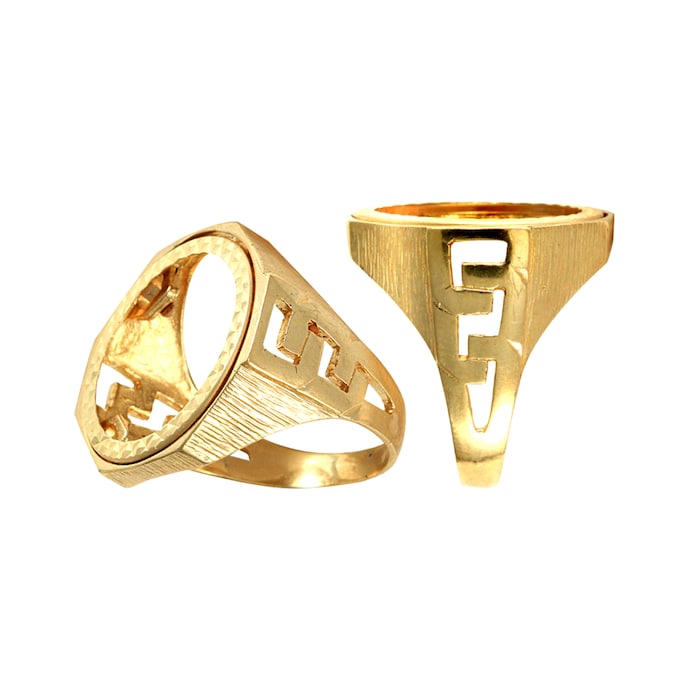 Hallmark 9ct Yellow Gold Full Sovereign Ring