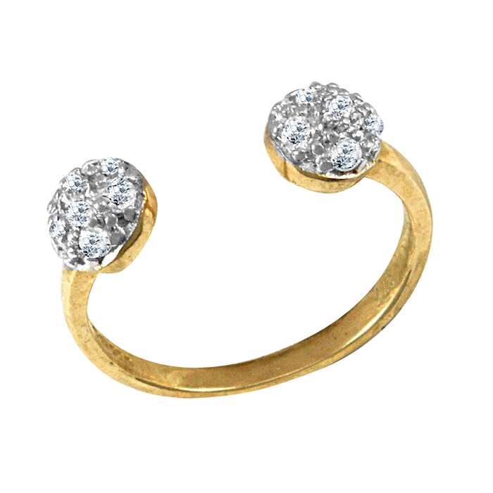 Hallmark 9ct Yellow Gold Cubic Zirconia Toe Ring