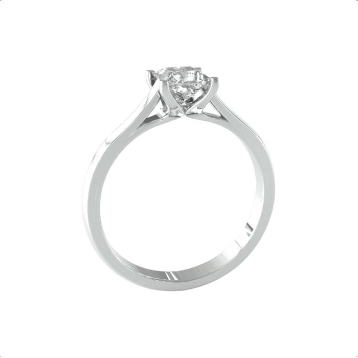 By Request 9ct White Gold 0.33cttw Princess Cut Diamond Ring - Ring Size S.5