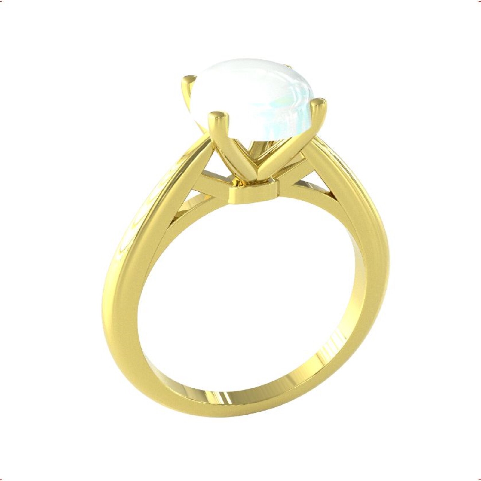 By Request 9ct Yellow Gold Opal Ring