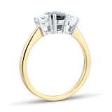By Request 9ct Yellow and White Gold 3 Stone Sapphire & Diamond Ring