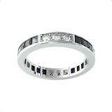 By Request 18ct White Gold Sapphire & Diamond Full Eternity Ring - Ring Size O
