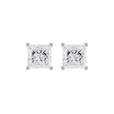 By Request 9ct White Gold 0.50cttw Princess Cut Diamond Stud Earrings