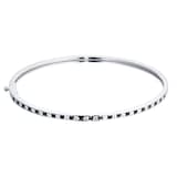 By Request 9ct White Gold Sapphire and Diamond 0.55cttw Bangle