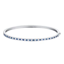 37893118 - 9ct White Gold Sapphire and Diamond 0.55cttw Bangle