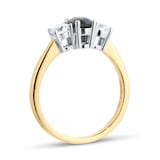 By Request 18ct Yellow And White Gold 3 Stone Sapphire & Diamond Ring