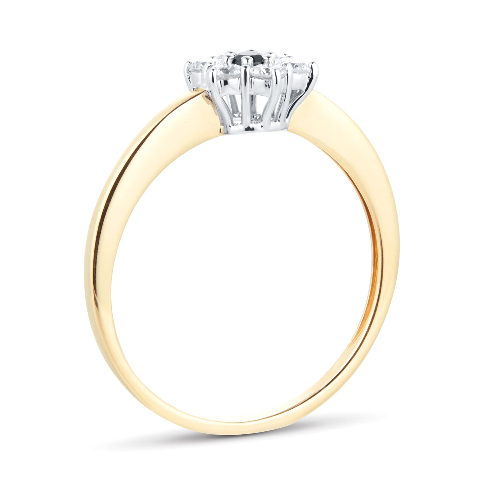 By Request 18ct Yellow & White Gold Sapphire & Diamond Cluster Ring