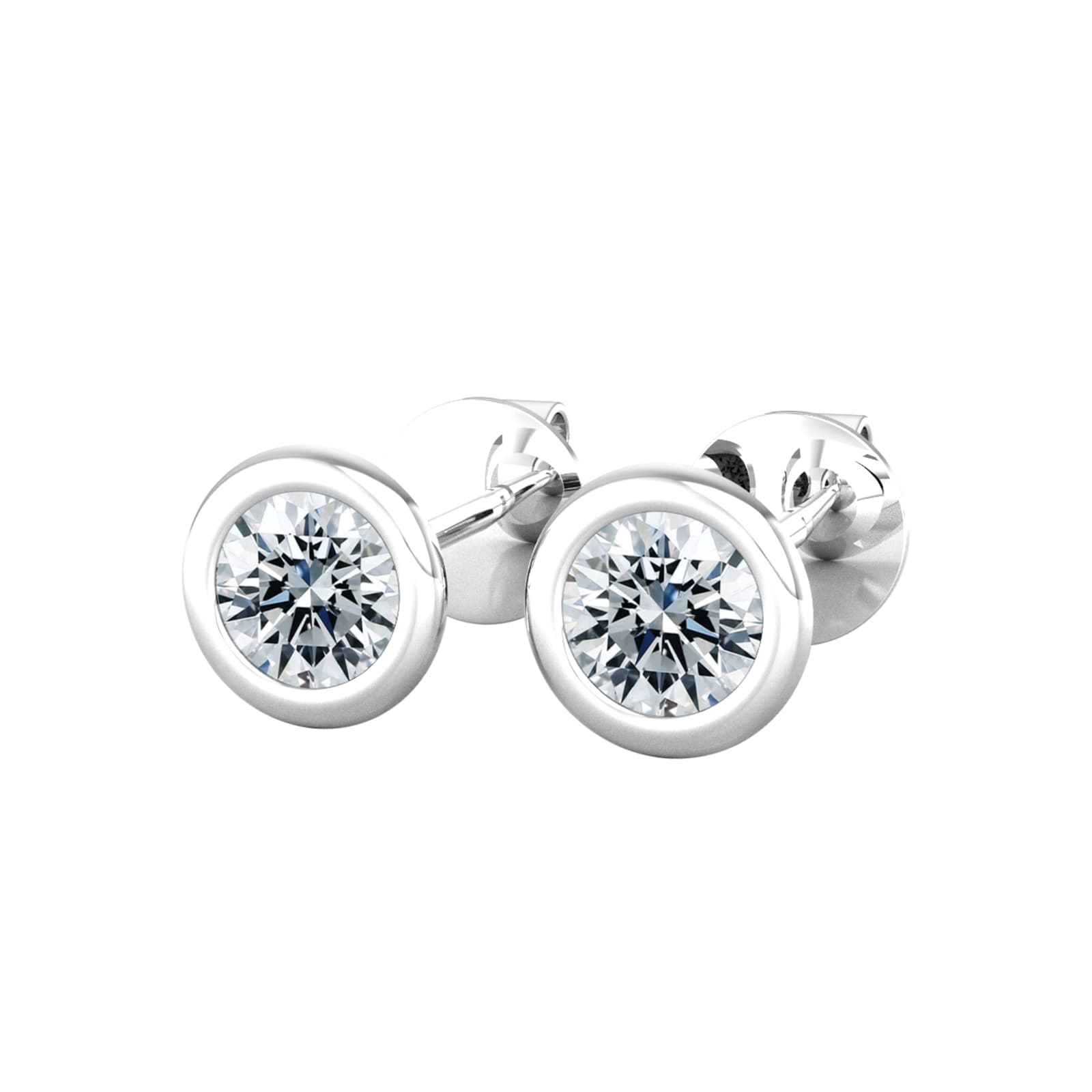 By Request 9ct White Gold 0.25ct Diamond Stud Earrings