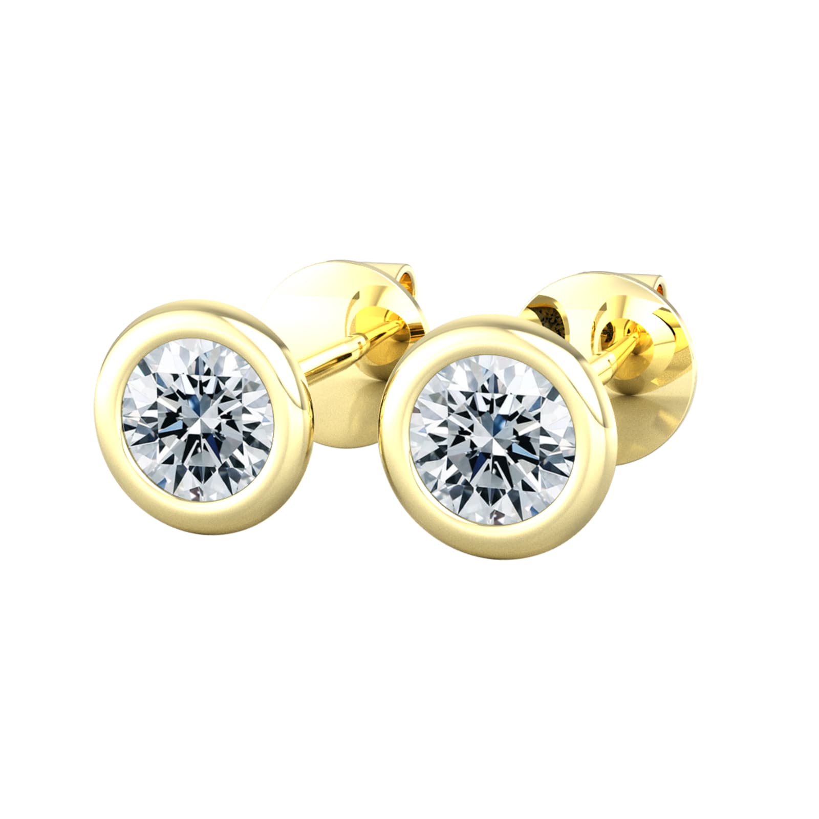 By Request 9ct Yellow Gold 0.25ct Diamond Stud Earrings