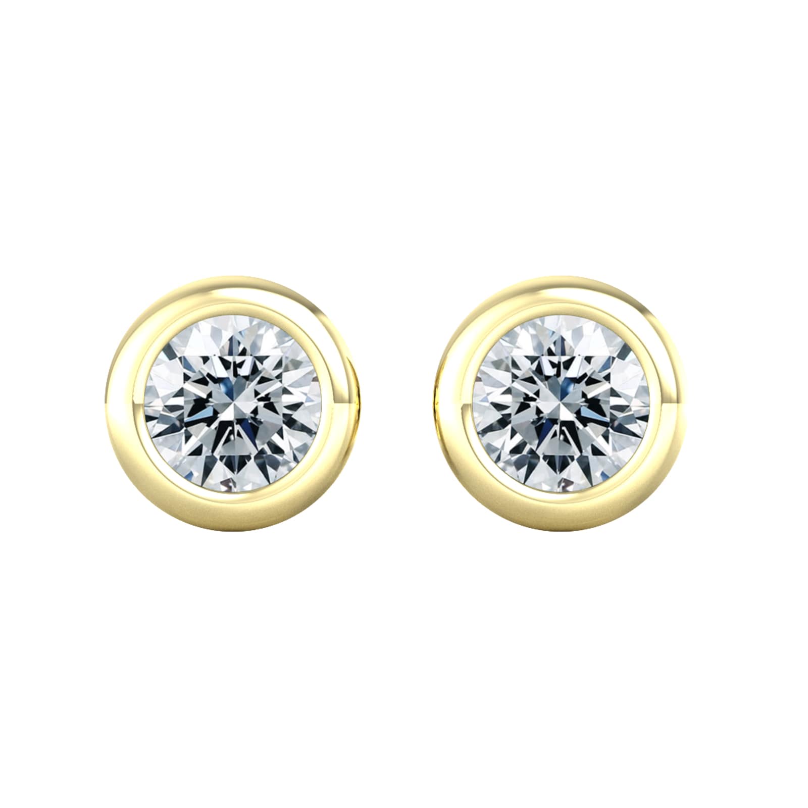By Request 18ct Yellow Gold 0.25ct Diamond Stud Earrings