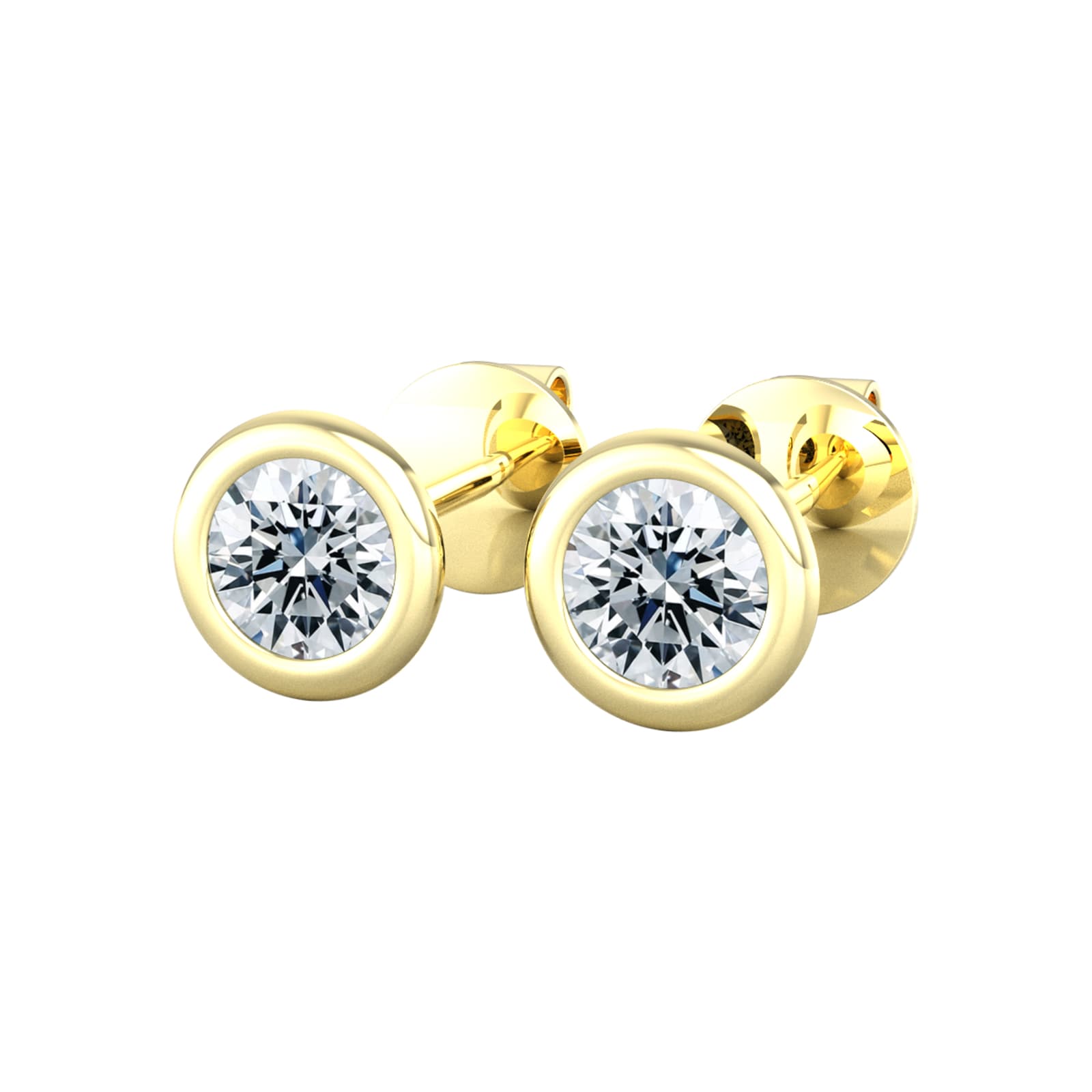 By Request 18ct Yellow Gold 0.25ct Diamond Stud Earrings