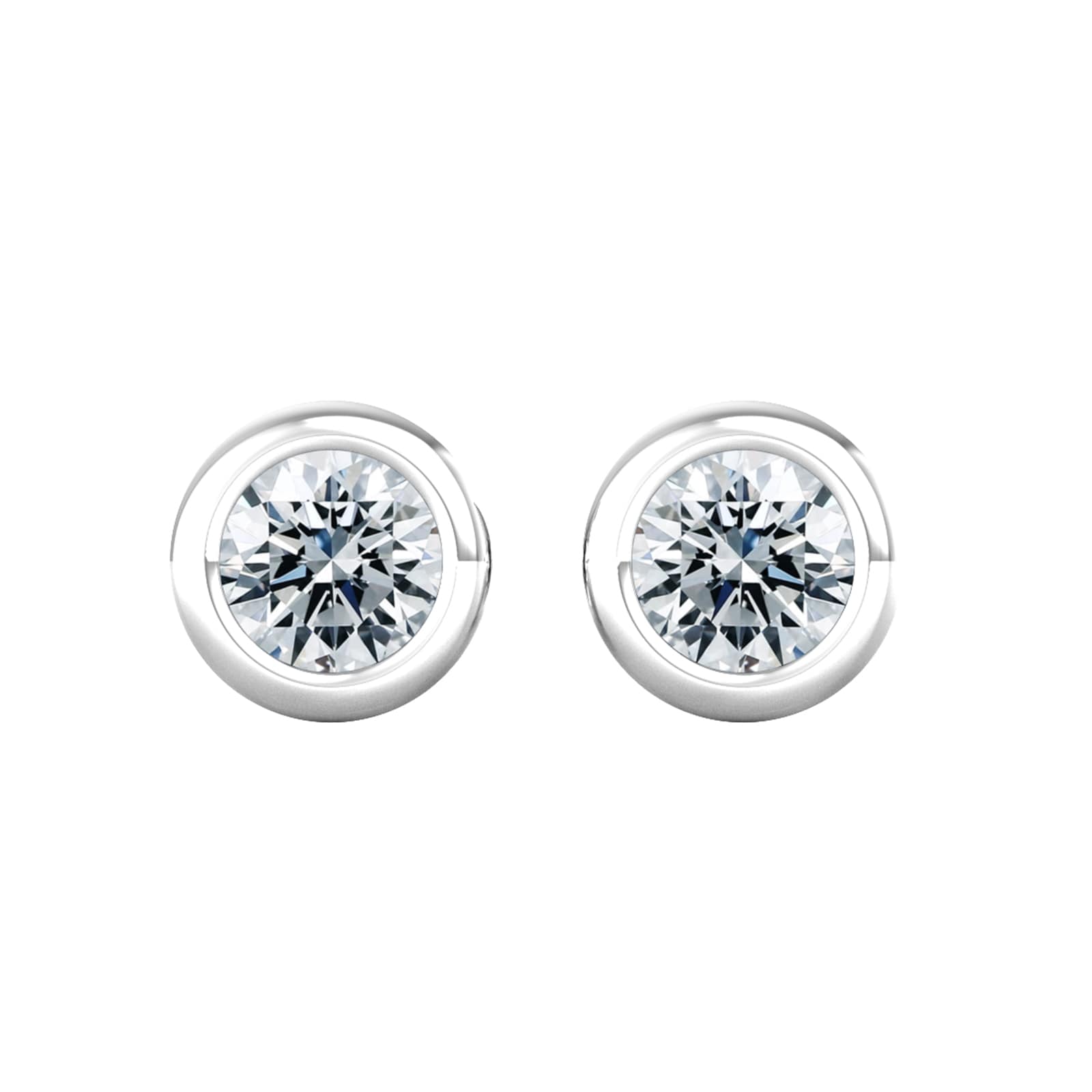 By Request 9ct White Gold 0.33ct Diamond Stud Earrings