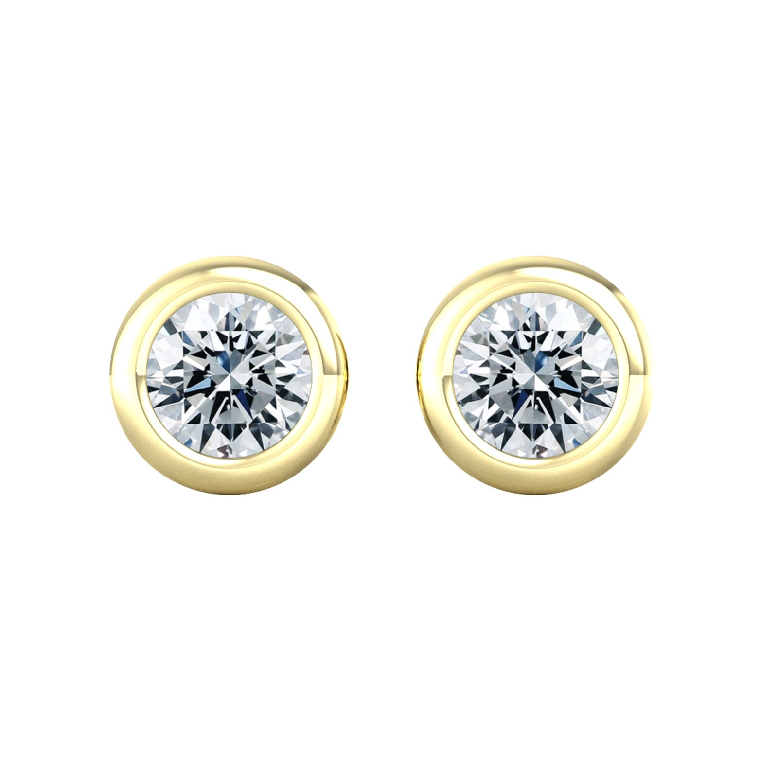 9ct Yellow Gold 0.33ct Diamond Stud Earrings